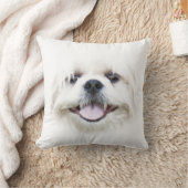 シーズー（犬） Tzuは直面します クッション (ブランケット)