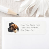 シーズー(犬)Tzuオリジナルアートリターンラベル ラベル (インサイチュ)