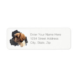 シーズー（犬）Tzuオリジナルアートリターンラベル ラベル