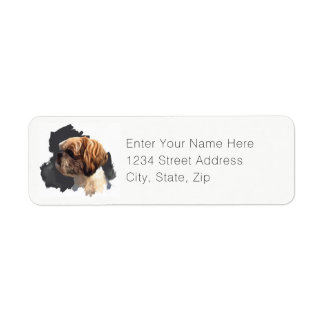 シーズー（犬）Tzuオリジナルアートリターンラベル ラベル