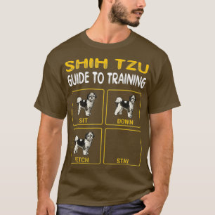 シーズー(犬)Tzuガイド:犬に服従する訓練 Tシャツ