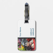 シーズー(犬)Tzuガールラゲッジタグ ラゲッジタグ (裏面縦)