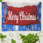 シーズー（犬）TZUキッチンタオルクリスマス キッチンタオル (折り畳み)