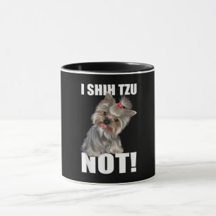 シーズー(犬)Tzuギフト おもしろい犬Iシーズー(犬)Tzu Not マグカップ