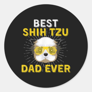 シーズー(犬)Tzuギフト 最高のシーズー(犬)ツーパパ ラウンドシール