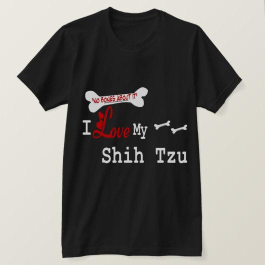 シーズー(犬)Tzuギフト Tシャツ (デザイン正面)