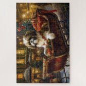 シーズー(犬)TZUクリスマスフェスティバル ジグソーパズル (縦)