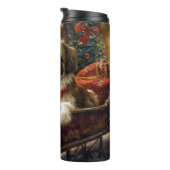 シーズー(犬)TZUクリスマスフェスティバル タンブラー (回転右)