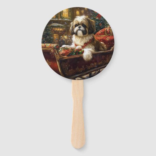 シーズー(犬)TZUクリスマスフェスティバル ハンドファン (正面)