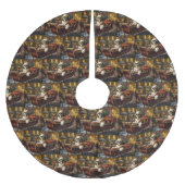 シーズー(犬)TZUクリスマスフェスティバル ブラッシュドポリエステルツリースカート (正面)