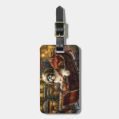 シーズー(犬)TZUクリスマスフェスティバル ラゲッジタグ (正面縦)