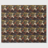 シーズー（犬）TZUクリスマスフェスティバル ラッピングペーパー (フラット)