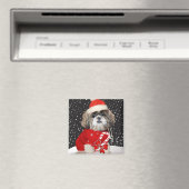 シーズー(犬)Tzuクリスマスマグネット マグネット (インサイチュ (食洗機))
