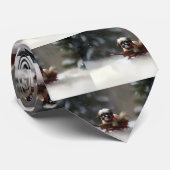 シーズー（犬）Tzuクリスマス雪の冬 ネクタイ (ロール)