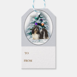 シーズー(犬)Tzuクリスマス ギフトタグ