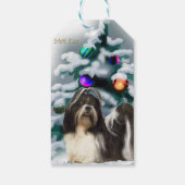 シーズー(犬)Tzuクリスマス ギフトタグ (裏面)