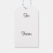 シーズー(犬)Tzuクリスマス ギフトタグ (裏面)