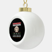 シーズー(犬)Tzuクリスマス セラミックボールオーナメント (右)