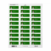 シーズー（犬）Tzuクリスマス ラベル (フルシート)