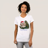 シーズー（犬）Tzuクリスマス Tシャツ (正面フル)