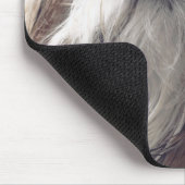 シーズー(犬)Tzuクールヴィンテージレトロ眼鏡フォトモノグラム マウスパッド (コーナー)