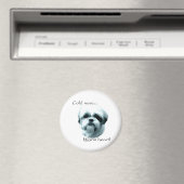 シーズー（犬）Tzuコールドノーズ暖かいハート – マグネット (インサイチュ (食洗機))