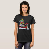 シーズー(犬)Tzuサンタハットトナカイ Tシャツ (正面フル)