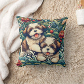 「シーズー(犬)Tzuスプラッシュ」 クッション (ブランケット)