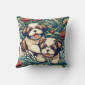 「シーズー(犬)Tzuスプラッシュ」 クッション (裏面)