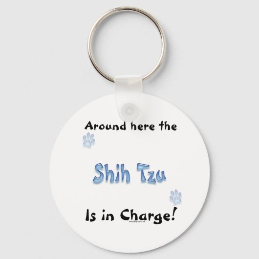 シーズー（犬）Tzuチャージキーチェーン キーホルダー (正面)