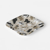 シーズー（犬）TZUドッグズポーズアンドボーンズ紙プレート ペーパープレート (傾斜あり)