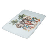 シーズー(犬)TZUドッグハワイアンシャツ バスマット (アングル)