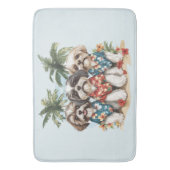 シーズー(犬)TZUドッグハワイアンシャツ バスマット (正面縦)