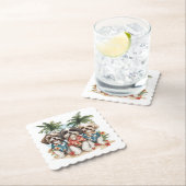 シーズー(犬)TZUドッグハワイアンシャツ ペーパーコースター (インサイチュ)