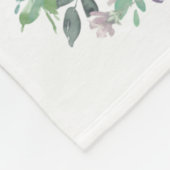 シーズー（犬）Tzuドッグママフローラ フリースブランケット (角)