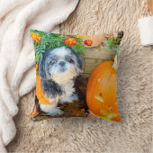シーズー(犬)Tzuドッグ大アクセント枕 クッション (ブランケット)