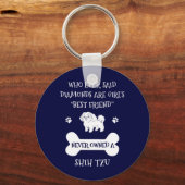 シーズー(犬)Tzuドッグ最高のフレンド キーホルダー (正面)