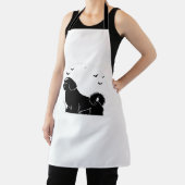 シーズー（犬）Tzuドッグ – ハロウィンムーンシルエットクラシックT エプロン (インサイチュ)