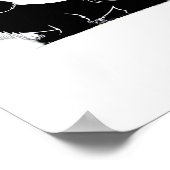 シーズー（犬）Tzuドッグ – ハロウィンムーンシルエットクラシックT ポスター (角)