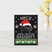 シーズー（犬）Tzuニースまで証明されたいけな醜いクリスマス カード (黄色い花)