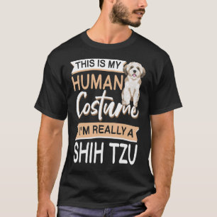 シーズー(犬)Tzuハロウィンドッグアパレルシーズー(犬)Tzuオーナー Tシャツ