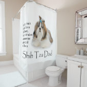 シーズー（犬）Tzuパパシャワーカーテン シャワーカーテン (インサイチュ)