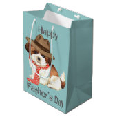 シーズー（犬）Tzuパパ ミディアムペーパーバッグ (正面アングル)