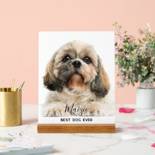 シーズー(犬)Tzuパーソナライズされた Mom Pet Dog写真 アクリルサイン