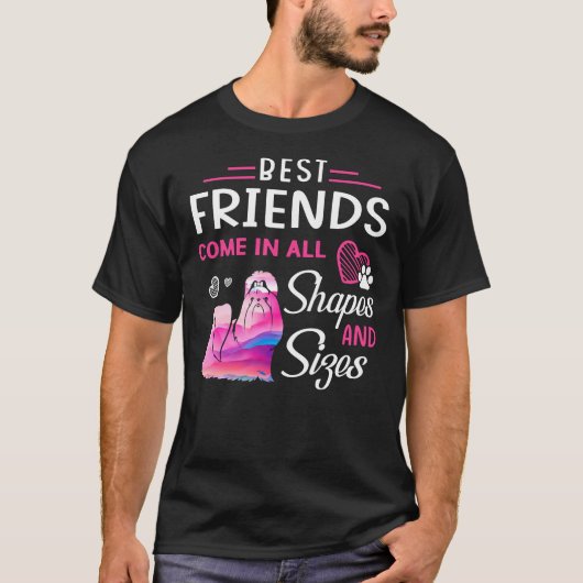シーズー(犬)Tzuフリ最高のーズ Tシャツ (正面)
