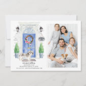 シーズー(犬)tzuフロントドアの写真移動アナウンス 招待状 (正面)