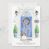 シーズー(犬)tzuフロントドア移動アナウンス 招待状 (正面)