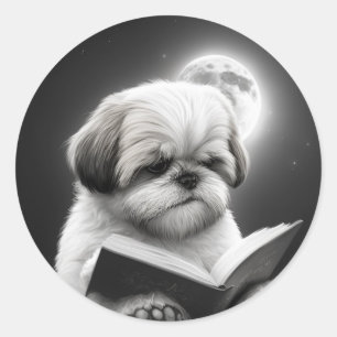 シーズー(犬)Tzuブック読ズ ラウンドシール