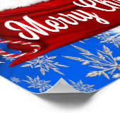 シーズー（犬）tzuポスタークリスマス ポスター (角)