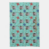 シーズー（犬）Tzuポートレート キッチンタオル (縦)